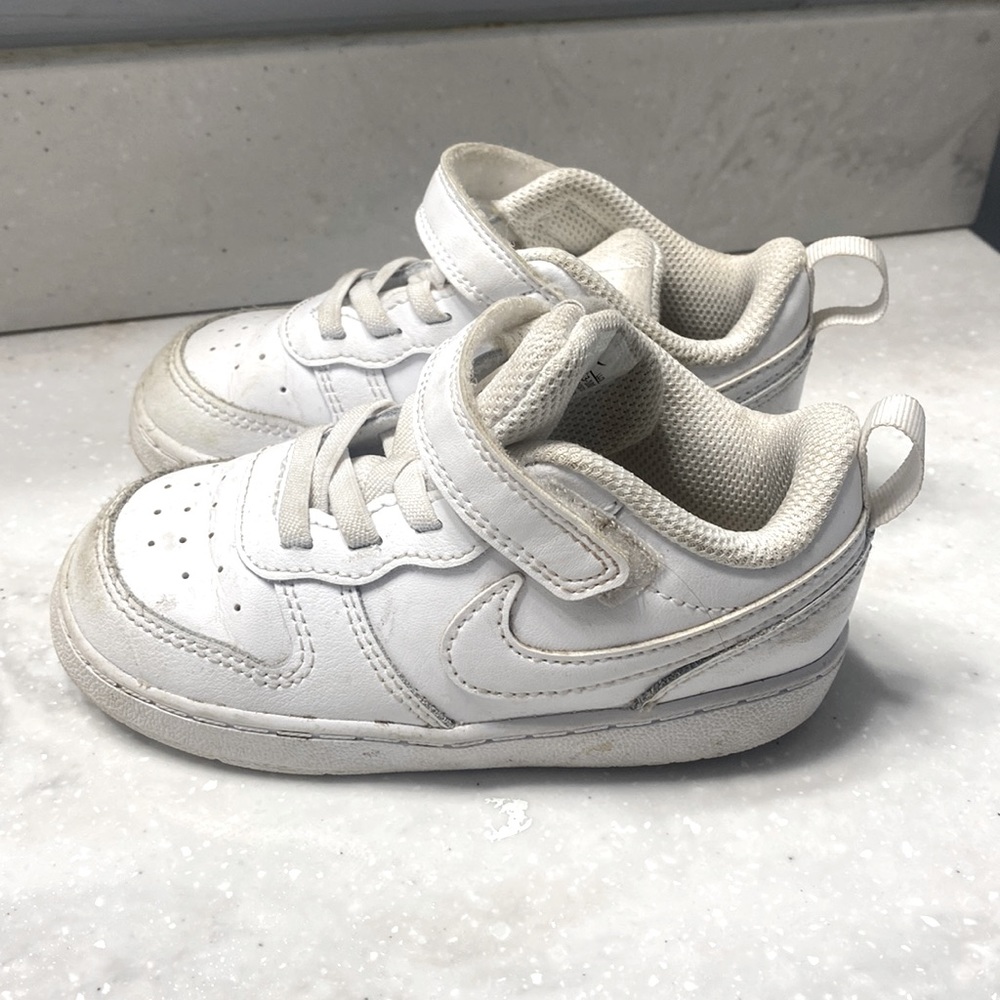 Nike toddler 8c. All white.